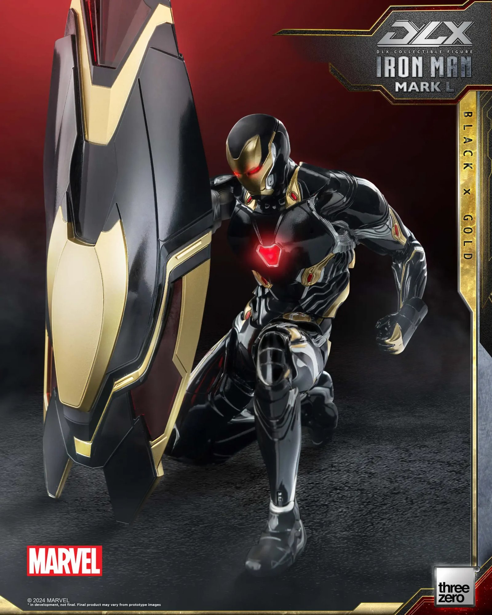 MarvelDLX Iron Man Mark 50 (Black X Gold) – threezero store