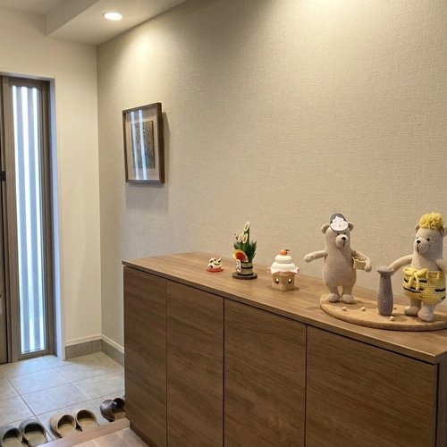 節分 編みぐるみ 鬼くまさんと豆まき 節分セット 台座付き レース糸