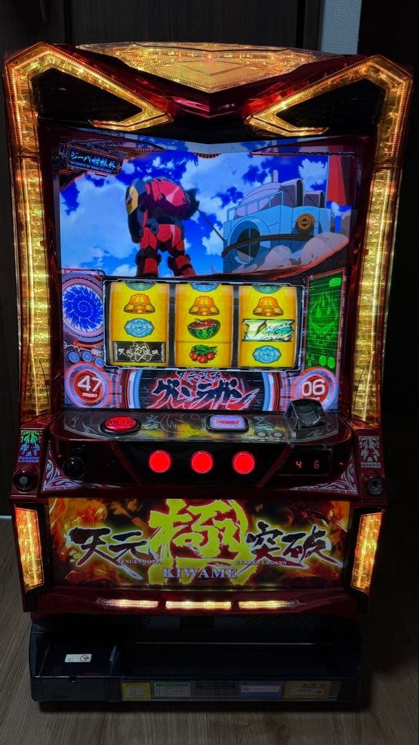 リ*汰様 天元突破グレンラガン　スロット実機　A-スロット購入　家庭用電源　音量 天元突破グレンラガン パチスロ 実機 本体 メダル不要機セット PUSH