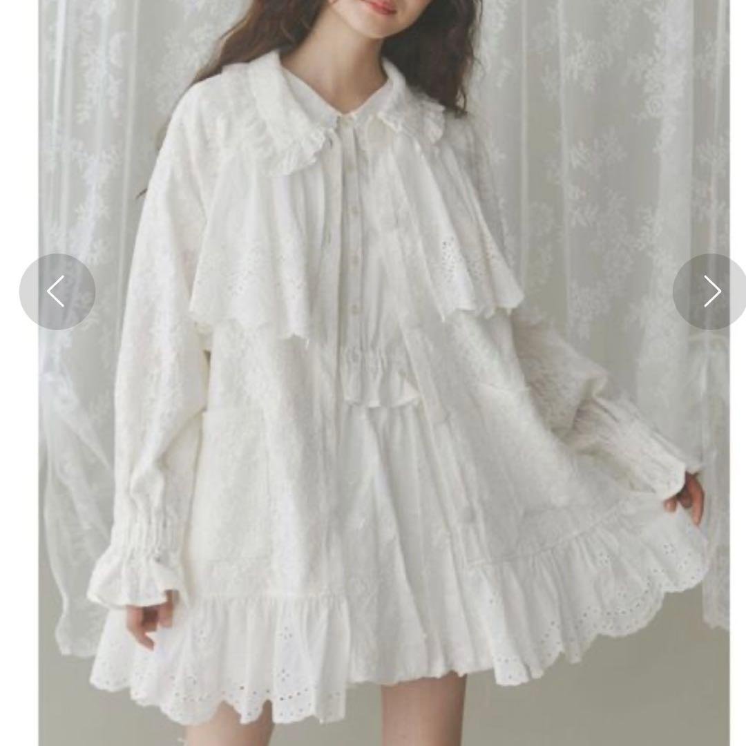 merry jenny レースジャケット メリージェニー メリージェニー merry jenny レースジャケット （オフホワイト） -靴