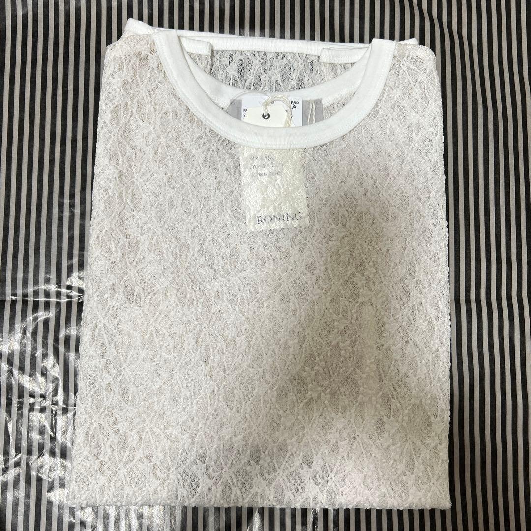 フレームワーク　IRONING flower lace ロングスリーブ ≪追加≫IRONING/アイロニング flower lace ロングスリーブ 2（Tシャツ