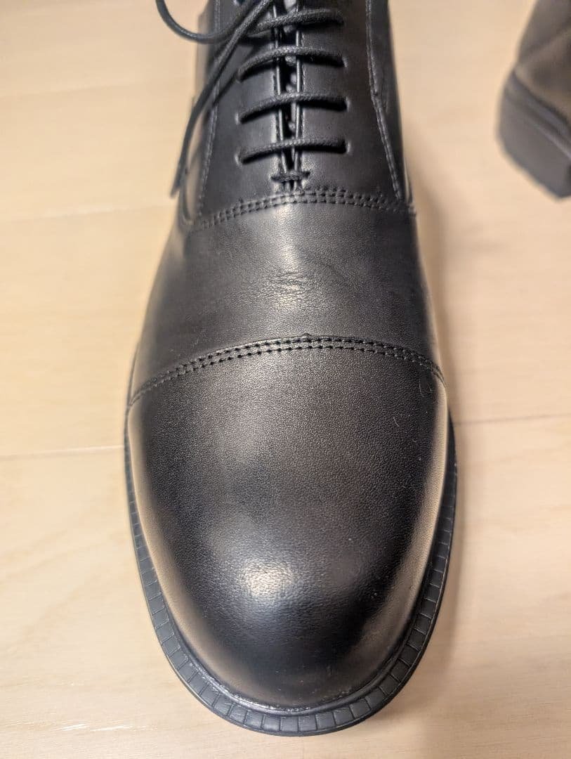 wws ボーダレス本革シューズ ブラック 26.5cm